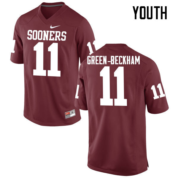 Youth Oklahoma Sooners #11 Dorial Green-Beckham College Football Jerseys Game-Crimson